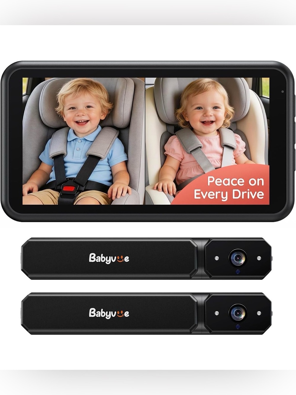 Babyvue Baby Car Cameras For Two Kids